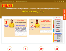 Tablet Screenshot of iitjeetoppers.com